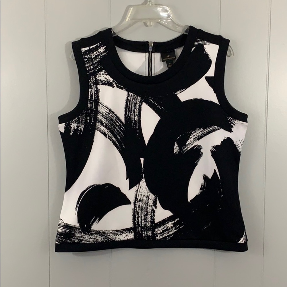 Worthington size large career top zipper back 🌴